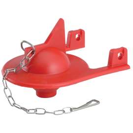 Korky 2012 Shark Fin Toilet Flapper, Rubber, Red, For: Kohler One-Piece Toilets
