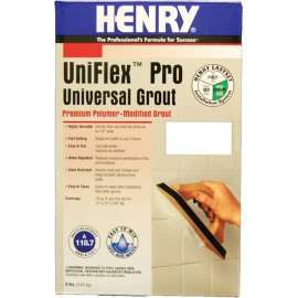 HENRY UniFlex Pro 13105 Polymer Modified Grout, Powder, Cocoa, 8 lb Box
