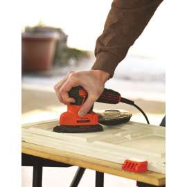 Black+Decker Mouse BDEMS600 Detail Sander, Orange