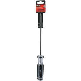 TASK T50448C Screwdriver, #3 Drive, Robertson Drive, 8 in L Shank, Cellulose Acetate Handle, Hard Grip Handle