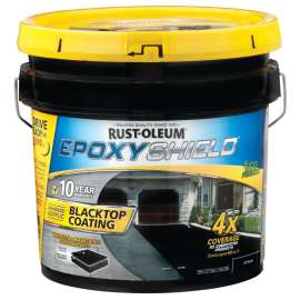 RUST-OLEUM 247471 Blacktop Coating, Liquid, Black, Solvent Like, 2 gal Pail