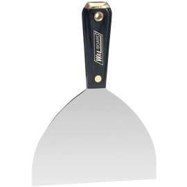WALLBOARD TOOL 22-006 Putty Knife, 6 in W Blade, HCS Blade, Flexible Blade, Plastic Handle