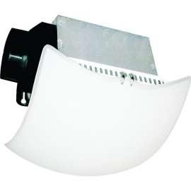 Air King AKLC70DW Exhaust Fan, 1.6 A, 120 V, 70 cfm Air, 2.5 Sone sones, 4 in Duct, White