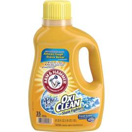 ARM & HAMMER 09553 Laundry Detergent, 62.5 oz Bottle, Liquid, Clean Fresh