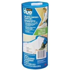 ScotchBlue PTD2093EL-48 Painter's Tape, 30 yd L, 48 in W, Crepe Paper Backing, Blue
