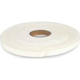 Climaloc CF12001 Open Cell Insulating Foam Tape, 3/8 in W, 16.4 ft L, 3/16 in Thick, Polyurethane, White