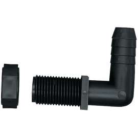 GREEN LEAF NTL 38 P 2PK Hose Elbow, Polypropylene, For: Terminating Ends of Spray Boom