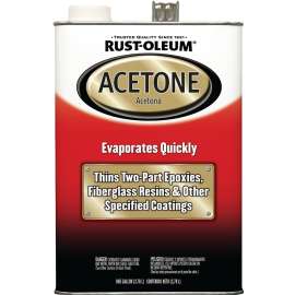RUST-OLEUM 248668 Acetone Thinner, Liquid, Solvent-Like, Clear, 1 gal, Can