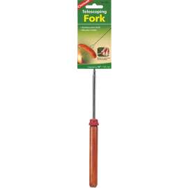 COGHLAN'S 9670 Telescoping Fork, Stainless Steel/Wood, Chrome