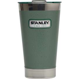 STANLEY Classic Series 10-01704-055 Bottle, 16 oz Capacity, 18/8 Stainless Steel, Hammertone Green