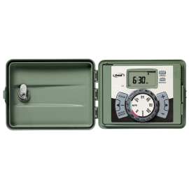 Orbit 57896 Indoor/Outdoor Timer, 6 -Zone, 2 -Program, LCD Display, Plug-and-Go Mounting, Green