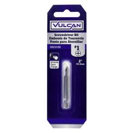 Vulcan 304811OR Screwdriver Bit, Hex Shank, S2 Chrome Molybdenum Steel