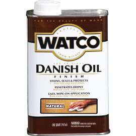 WATCO 242218 Danish Oil, Natural, Liquid, 1 qt, Can