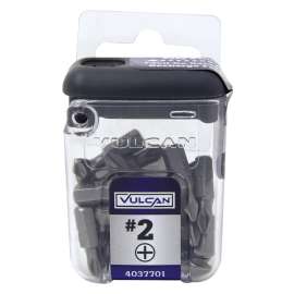 Vulcan 402901OR Screwdriver Bit, Hex Shank, S2 Chrome Molybdenum Steel