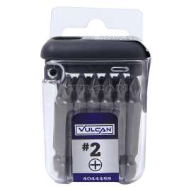 Vulcan 305041OR Screwdriver Bit, Hex Shank, S2 Chrome Molybdenum Steel