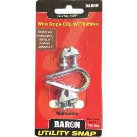 BARON C-262-1/8 Wire Rope, 6 in L