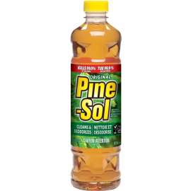 Pine-Sol 40294PAK7 Disinfectant Cleaner, 828 mL, Liquid, Pine, Clear Amber