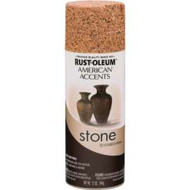 RUST-OLEUM AMERICAN ACCENTS 7994830 Stone Spray Paint Sienna Stone, Solvent-Like, Sienna Stone, 12 oz, Aerosol Can