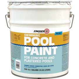 ZINSSER 260542 Pool Paint, Matte, Blue, 5 gal