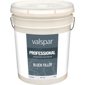 Valspar 044.0000589.008 Professional Block Filler, White, Liquid, 5 gal Pail