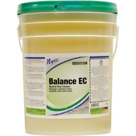 nyco NL158-P5 Floor Cleaner, 5 gal Pail, Liquid, Citrus Lemon, Clear Yellow