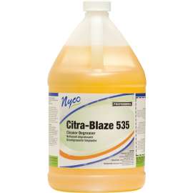 nyco NL535-G4 Cleaner and Degreaser, 128 oz, Liquid, Citrus, Orange