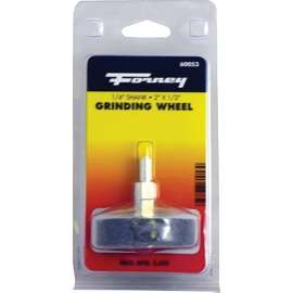 Forney 60053 Grinding Wheel, 1/2 x 2 in Dia, 1/4 in Arbor/Shank, 60 Grit, Aluminum Oxide Abrasive
