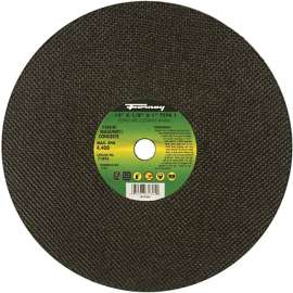 Forney 71895 Cut-Off Wheel, 14 in Dia, 1/8 in Thick, 1 in Arbor, 20 Grit, Coarse, Silicone Carbide Abrasive