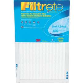 Filtrete 9839DC-6 Washable Air Filter, 24 in L, 12 in W, 8 MERV, 90 % Filter Efficiency, Pleated Fabric Filter Media