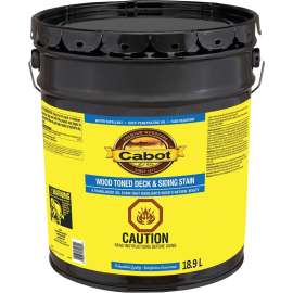 Cabot 19200 19202C Wood Toned Deck and Siding Stain, Cedar, Liquid, 18.9 L
