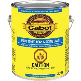 Cabot 19200 19204C Wood Toned Deck and Siding Stain, Heartwood, Liquid, 3.78 L