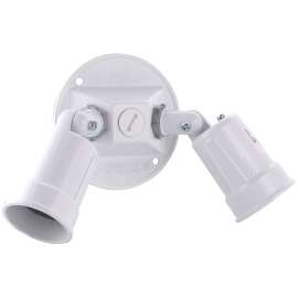 HUBBELL 5625-1 Lamp Holder, 120 V, 75 to 150 W, White