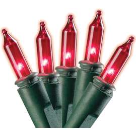 Sylvania Light Sets, Mini, Red, 100-Light