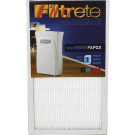 Filtrete FAPF02 Air Purifier Filter, 15 in L, 9 in W, 13 MERV, 99.9 % Filter Efficiency, Pleated Fabric Filter Media