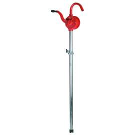 Lubrimatic 55-303 Barrel Pump, 42 in L Suction Tube, 1-1/16 in Outlet, 1 gal/18 Revolutions, Iron/Steel