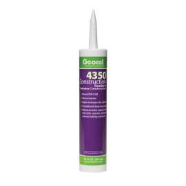 Geocel 4350 Series GC43580 Construction Sealant, Linen White, Liquid, 10 fl-oz Cartridge
