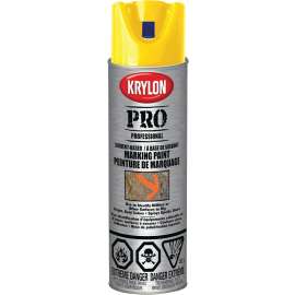 Krylon 458500000 Professional Marking Paint, Yellow, 15 oz