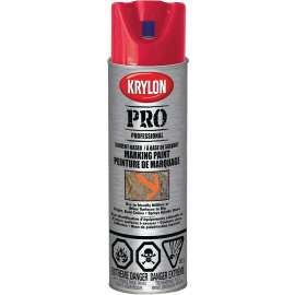 Krylon 458510000 Professional Marking Paint, APWA Red, 15 oz