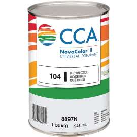 CCA NovoColor II Series 076.008897N.005 Universal Colorant, Brown, Liquid, 1 qt