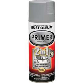 RUST-OLEUM AUTOMOTIVE 260510 Automotive Primer Spray Paint, Gray, 12 oz, Aerosol Can