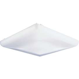 LITHONIA LIGHTING 141HVC Fluorescent Fixture, 120 V, 2-Lamp, Acrylic Fixture, White Fixture