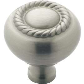 Amerock BP53471G10 Cabinet Knob, 1-1/4 in Projection, Zinc, Satin Nickel