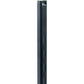 Knape & Vogt 80 80 BLK 72 Shelf Standard, 320 lb, 16 ga Thick Material, 5/8 in W, 72 in H, Steel