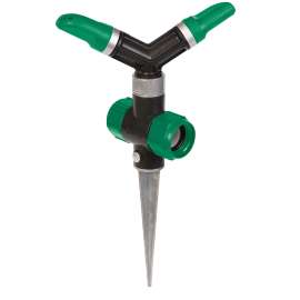 GILMOUR MFG 813423-1003 Whirling Sprinkler with Spike Base, 1800 sq-ft, Metal/Plastic