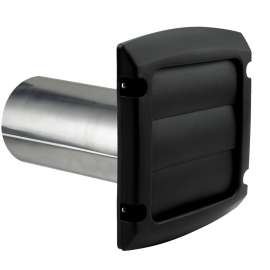 DUNDAS JAFINE ProVent BLH4BLKZW6 Louvered Exhaust Hood, 4 in Duct, Plastic Hood, Black Hood