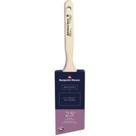 Benjamin Moore U62025-017 Paint Brush, Soft Brush, 3 in L Bristle, CT Polymer Bristle, Angle Sash Handle