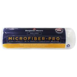 Benjamin Moore U65678-018 Roller Cover, 1/2 in Thick Nap, 9 in L, Microfiber Cover
