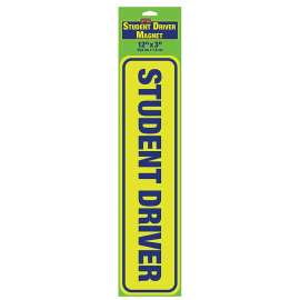 HY-KO MAG-SD01 Magnetic Sign, Student Driver, 12 in L x 3 in W Dimensions