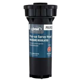 Orbit 54375 Pop-Up Spray Head Sprinkler, 1/2 in Connection, Female, 3 in H Pop-Up, 10 to 15 ft, Adjustable Nozzle