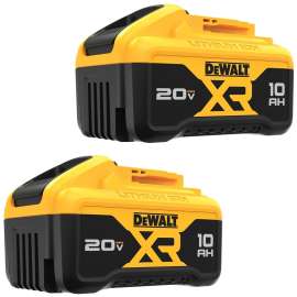 DeWALT DCB210-2 Rechargeable Battery Pack, 20 V Battery, 10 Ah, 1 hr Charging